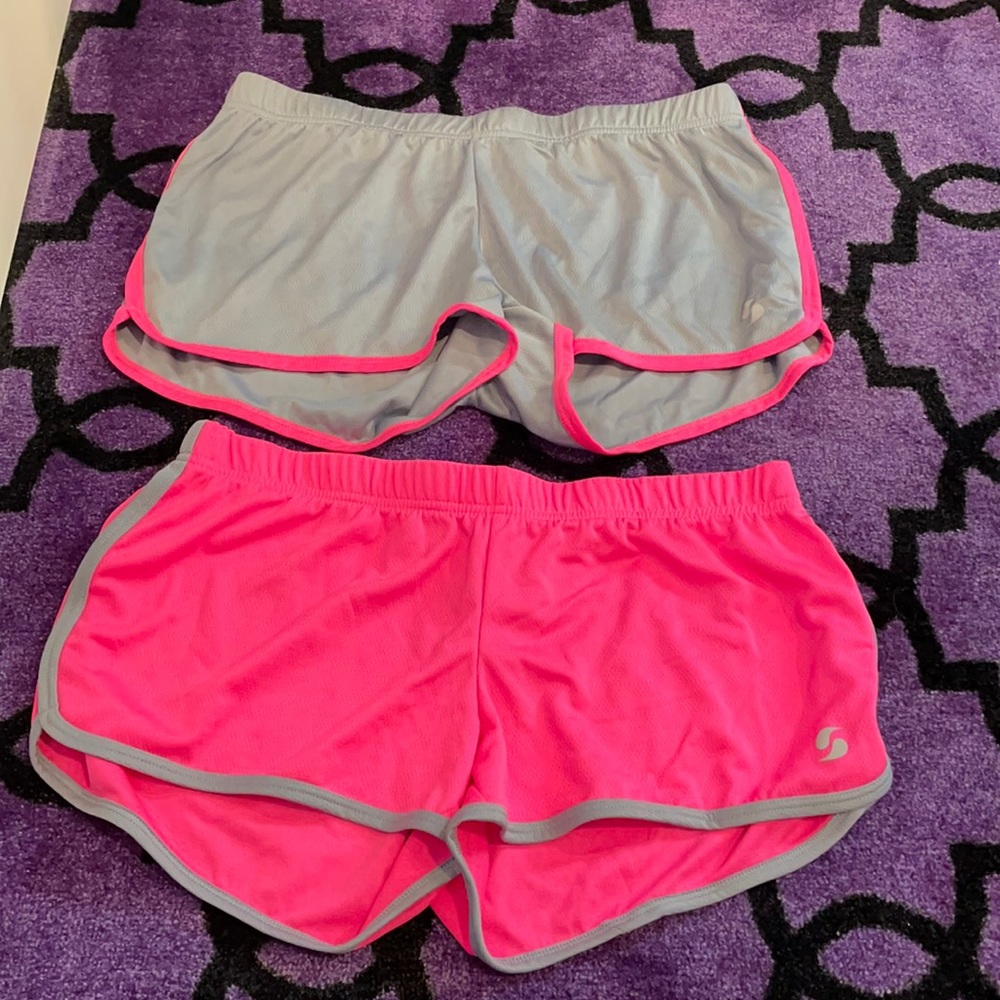 Two pairs of soffe shorts
